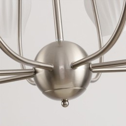 Nordic Pendelleuchte Kreative Schmiedeeisen Sand Nickel Blume Staubblatt Deckenleuchte