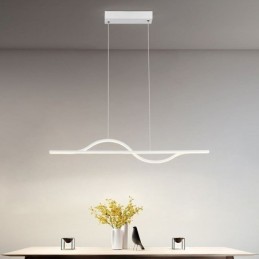 Stilvolle Pendelleuchte Aluminium Art Wave Deckenlampe