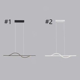 Stilvolle Pendelleuchte Aluminium Art Wave Deckenlampe