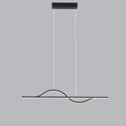 Stilvolle Pendelleuchte Aluminium Art Wave Deckenlampe