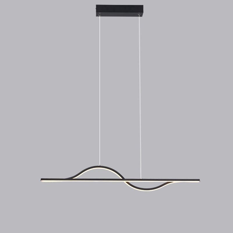 Stilvolle Pendelleuchte Aluminium Art Wave Deckenlampe