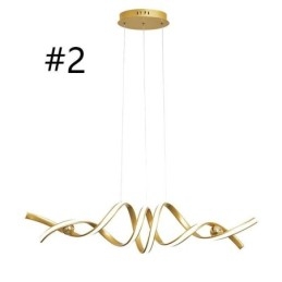 Minimalistische Pendelleuchte Aluminium Art Minimalistische Spiral-Deckenleuchte