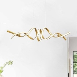 Minimalistische Pendelleuchte Aluminium Art Minimalistische Spiral-Deckenleuchte