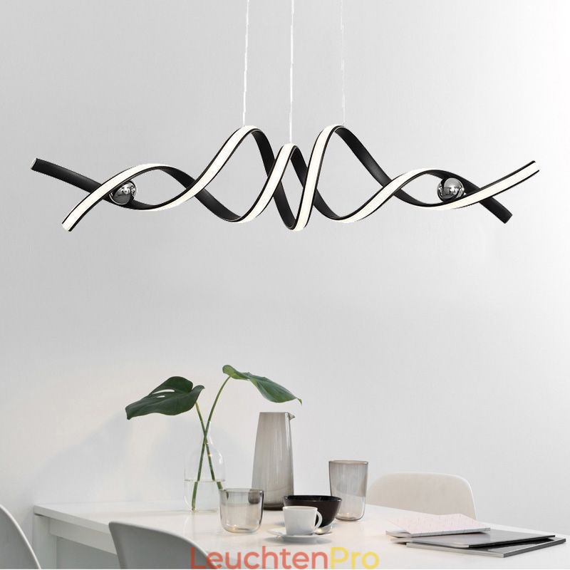 Minimalistische Pendelleuchte Aluminium Art Minimalistische Spiral-Deckenleuchte