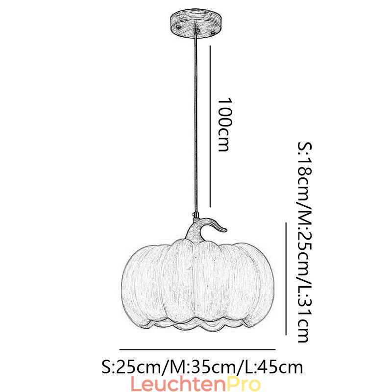 Kreative Kürbis Pendelleuchte Japanische Retro Deckenleuchte Deckenlampe