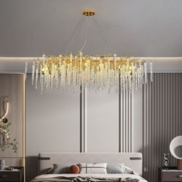 Nordische Pendelleuchte Golden Branch G9 Glas Kronleuchter