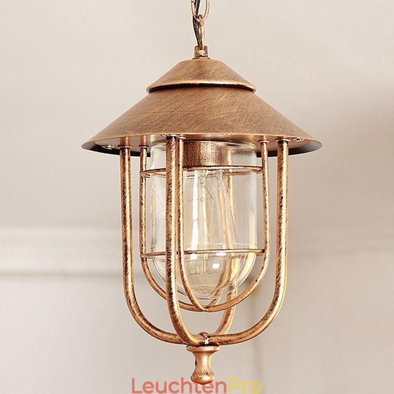 Amerikanischen Retro Outdoor Licht Wasserdicht Vogelkäfig Form Anhänger Licht