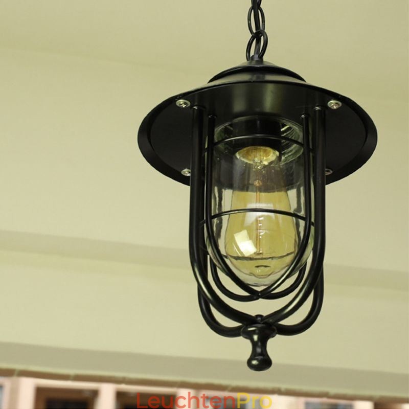 Amerikanischen Retro Outdoor Licht Wasserdicht Vogelkäfig Form Anhänger Licht