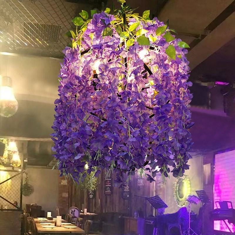 Moderne Pflanze Licht Dekorative Industrial Stil Kronleuchter Shop Musik
