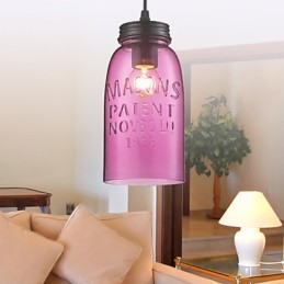 1-flammige, moderne Pendelleuchte aus Glas im transparenten Blasendesign
