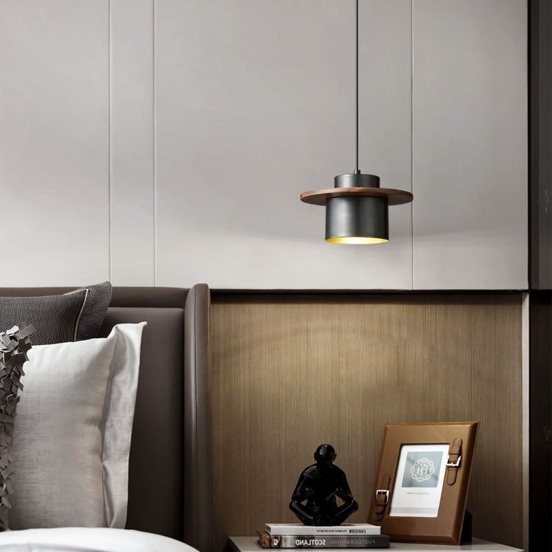 Moderne Pendelleuchte mit einer Leuchte aus Messing, Pendelleuchte, Insel