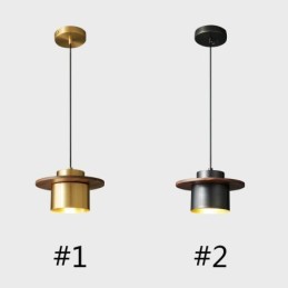 Moderne Pendelleuchte mit einer Leuchte aus Messing, Pendelleuchte, Insel