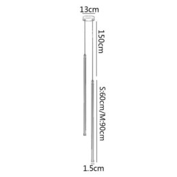 Pendelleuchte Nordic Long Tube Hängelampe Insel
