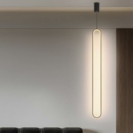 Moderne Pendelleuchte Minimalistische ovale Pendelleuchte