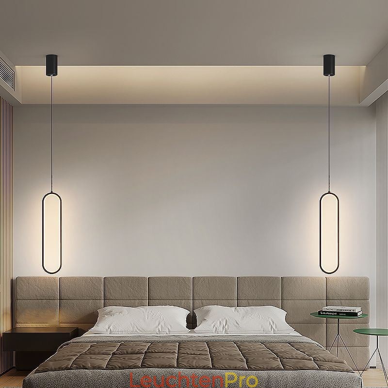 Moderne Pendelleuchte Minimalistische ovale Pendelleuchte