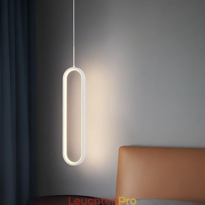 Moderne Pendelleuchte Minimalistische ovale Pendelleuchte
