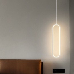 Moderne Pendelleuchte Minimalistische ovale Pendelleuchte