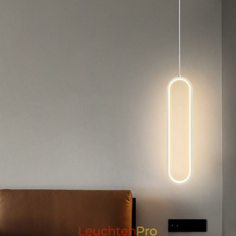Moderne Pendelleuchte Minimalistische ovale Pendelleuchte