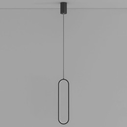 Moderne Pendelleuchte Minimalistische ovale Pendelleuchte