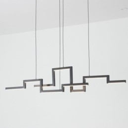 Moderne Pendelleuchte Acryl Schwarz Kronleuchter