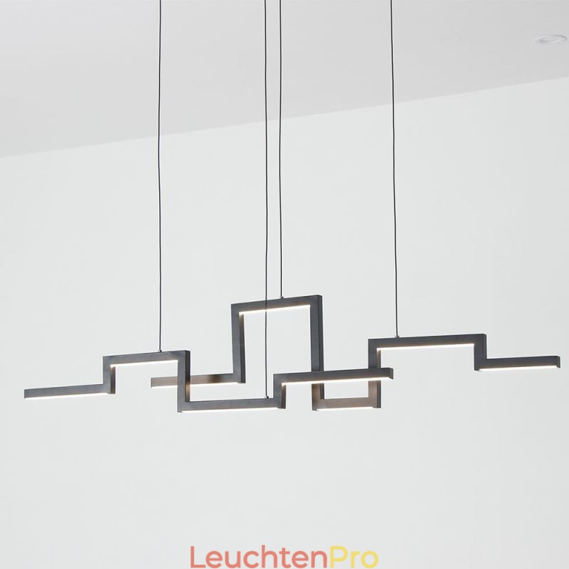 Moderne Pendelleuchte Acryl Schwarz Kronleuchter