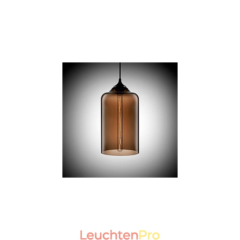 Bottle Design Pendant 1 Light Concise Iron Painting