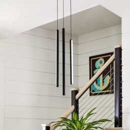 Moderne Kronleuchter Lange Streifen Pendelleuchte Duplex Gebäude