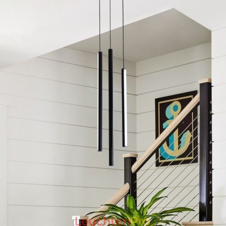 Moderne Kronleuchter Lange Streifen Pendelleuchte Duplex Gebäude Moderne Kronleuchter Lange Streifen Pendelleuchte Duplex Gebäude