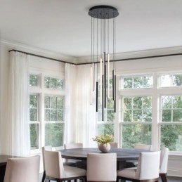 Moderne Kronleuchter Lange Streifen Pendelleuchte Duplex Gebäude