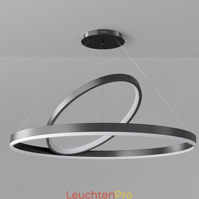 Moderne Pendelleuchte Kreisringe Acryl Pendelleuchte