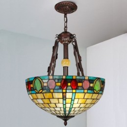 Buntglas-Pendelleuchte, dekorative Hängelampe