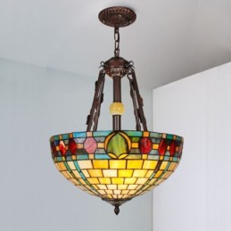 Buntglas-Pendelleuchte, dekorative Hängelampe