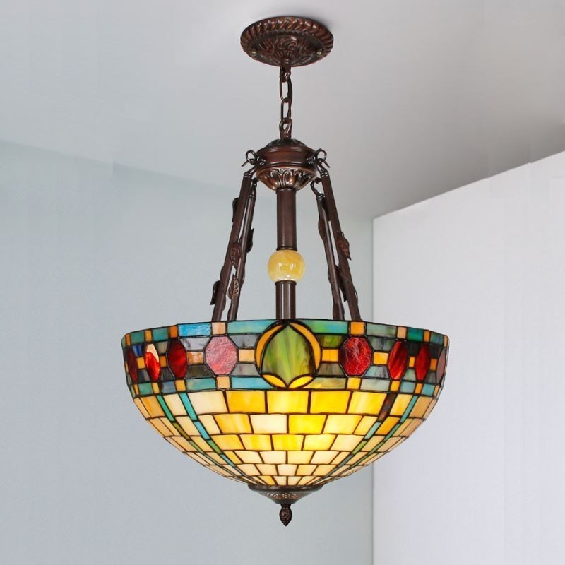 Buntglas-Pendelleuchte, dekorative Hängelampe