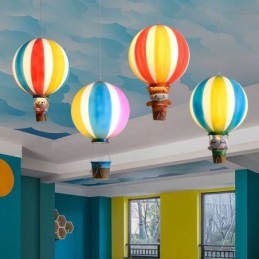 Bunte Heißluftballon Pendelleuchte Acryl Dekorationsleuchte