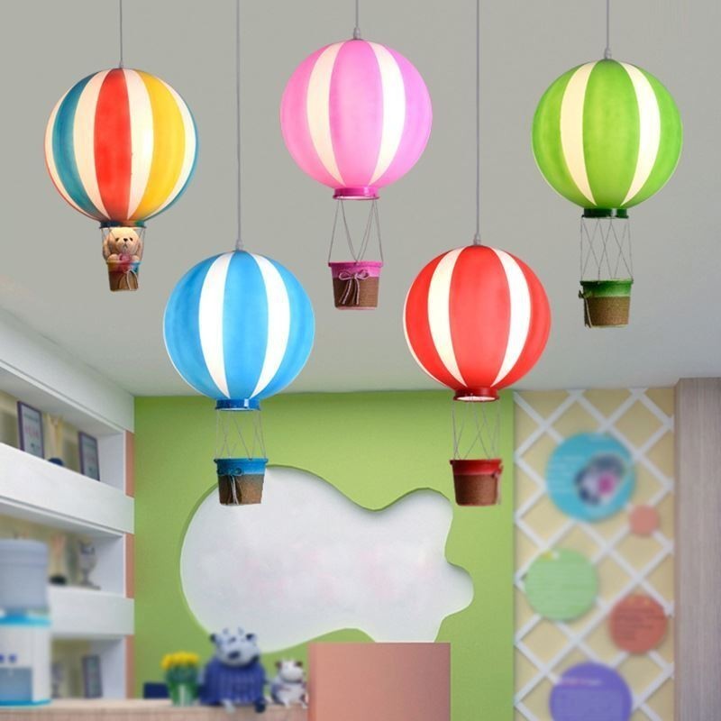 Bunte Heißluftballon Pendelleuchte Acryl Dekorationsleuchte