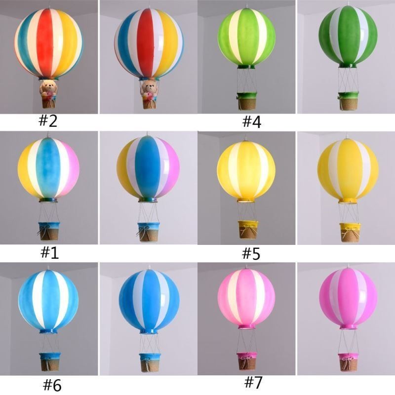 Bunte Heißluftballon Pendelleuchte Acryl Dekorationsleuchte