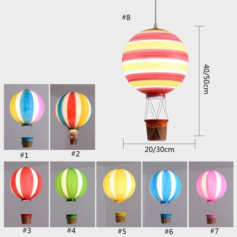 Bunte Heißluftballon Pendelleuchte Acryl Dekorationsleuchte