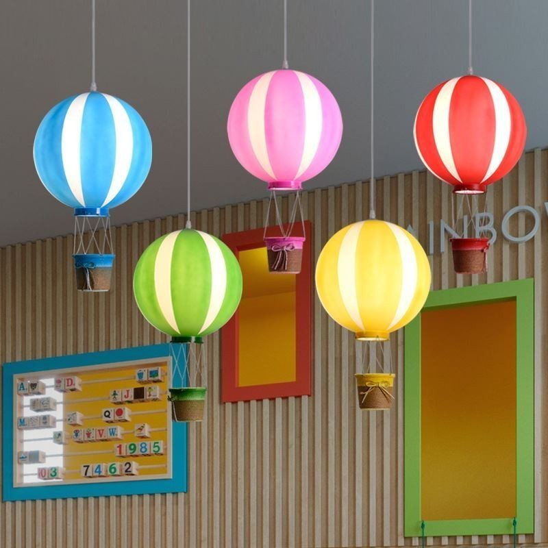 Bunte Heißluftballon Pendelleuchte Acryl Dekorationsleuchte