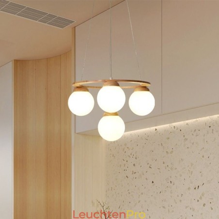 Japanische Holz-Kronleuchter-Molekül-Pendelleuchte Japanische Holz-Kronleuchter-Molekül-Pendelleuchte