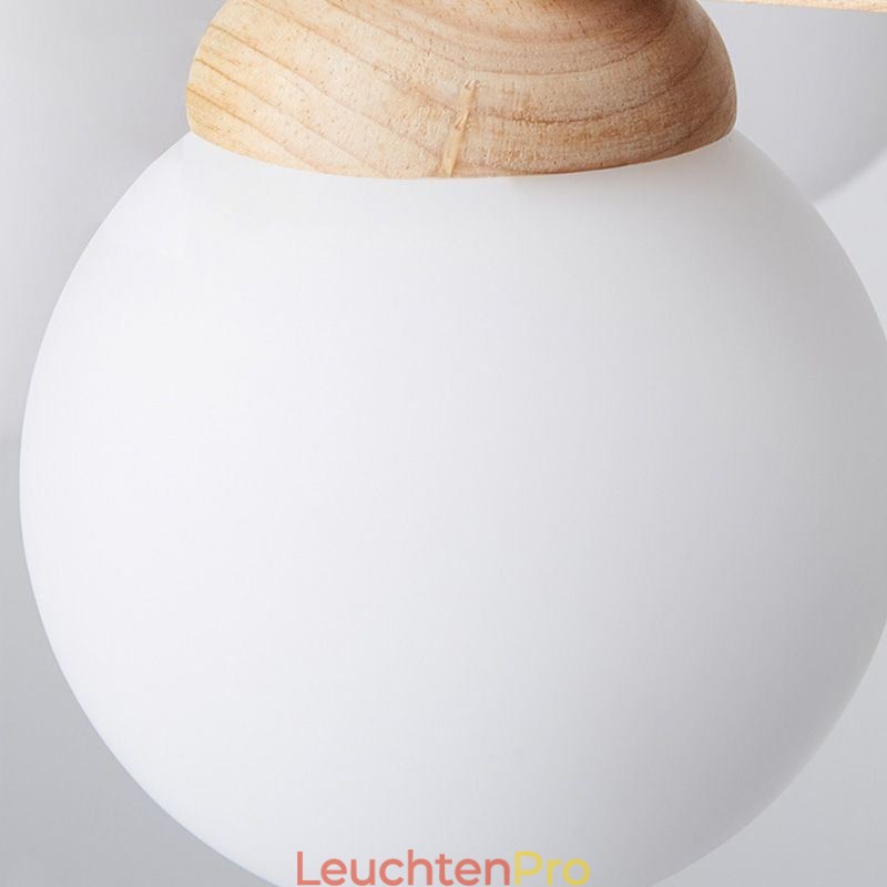 Japanische Holz-Kronleuchter-Molekül-Pendelleuchte