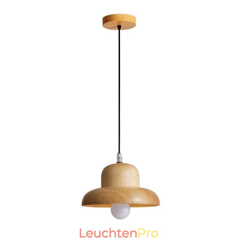 Japanische Holz Pendelleuchte Hut Hängelampe