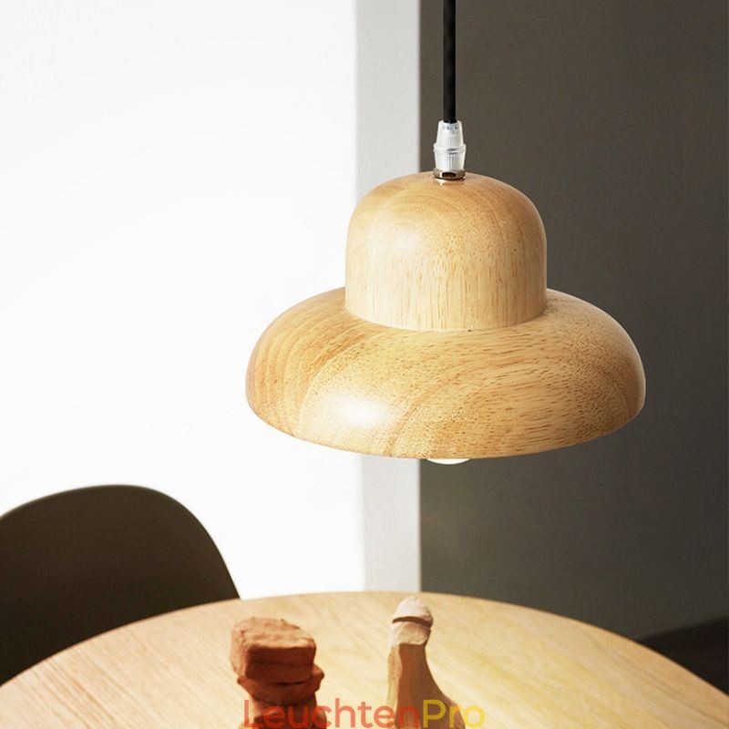 Japanische Holz Pendelleuchte Hut Hängelampe