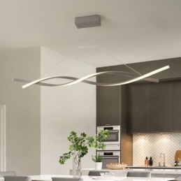 Moderne Pendelleuchte Twist Design Hängelampe Esszimmer