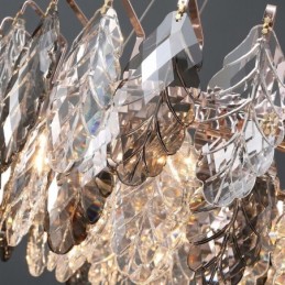 Europäische Eisen Pendelleuchte Kreative Glasblatt Kronleuchter