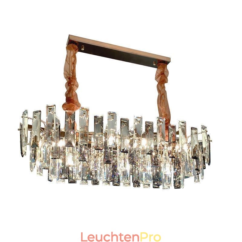 Europäische Glas Kronleuchter Licht Oval Pendelleuchten