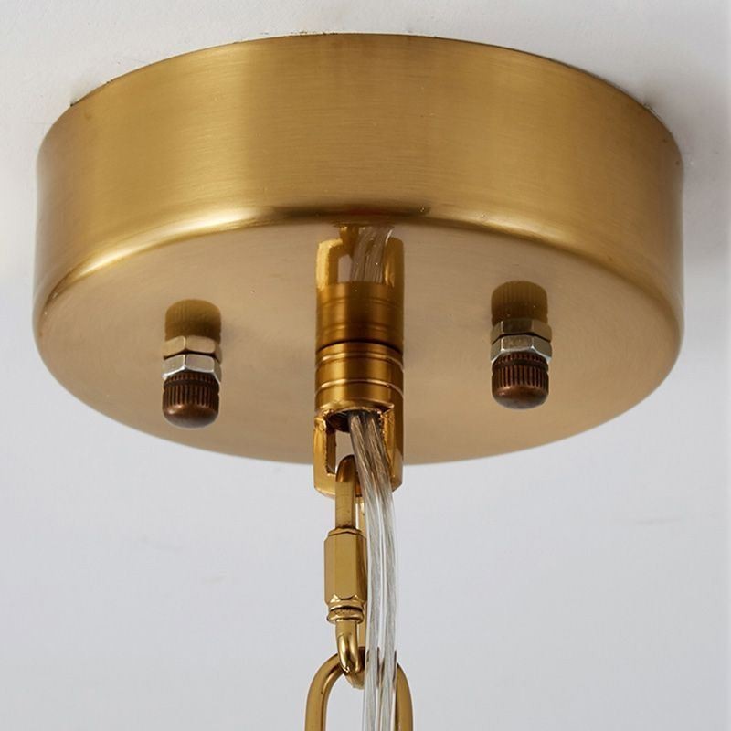 Moderne Glas Pendelleuchte Dekoration Bronze Gold Kronleuchter