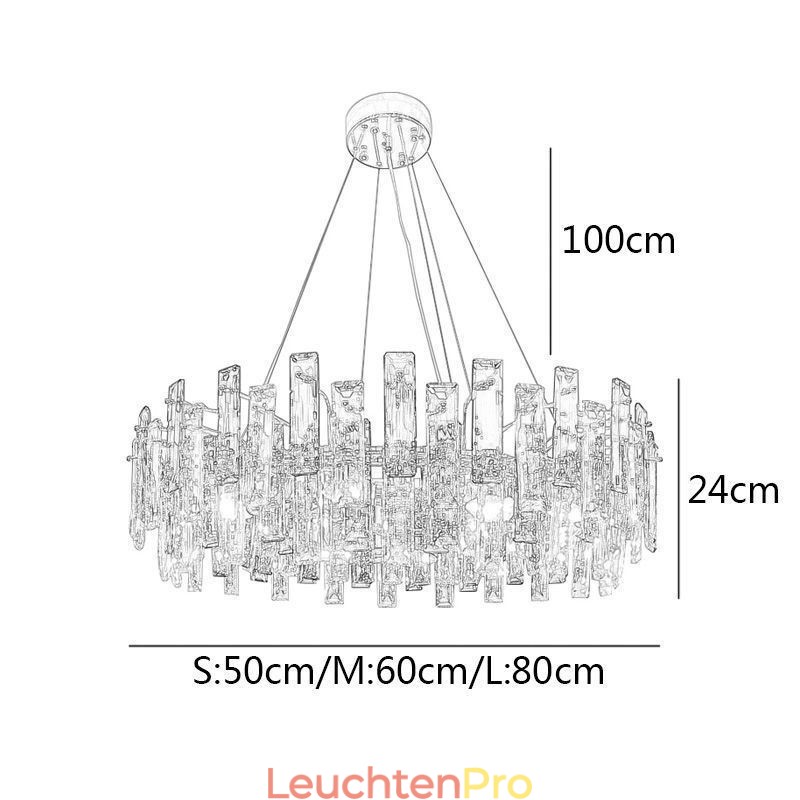 Luxus Glas Kronleuchter Europäischen Stil Pendelleuchte