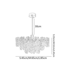 Luxus Anhänger Licht Wohnkultur Glas Kronleuchter Wohnzimmer