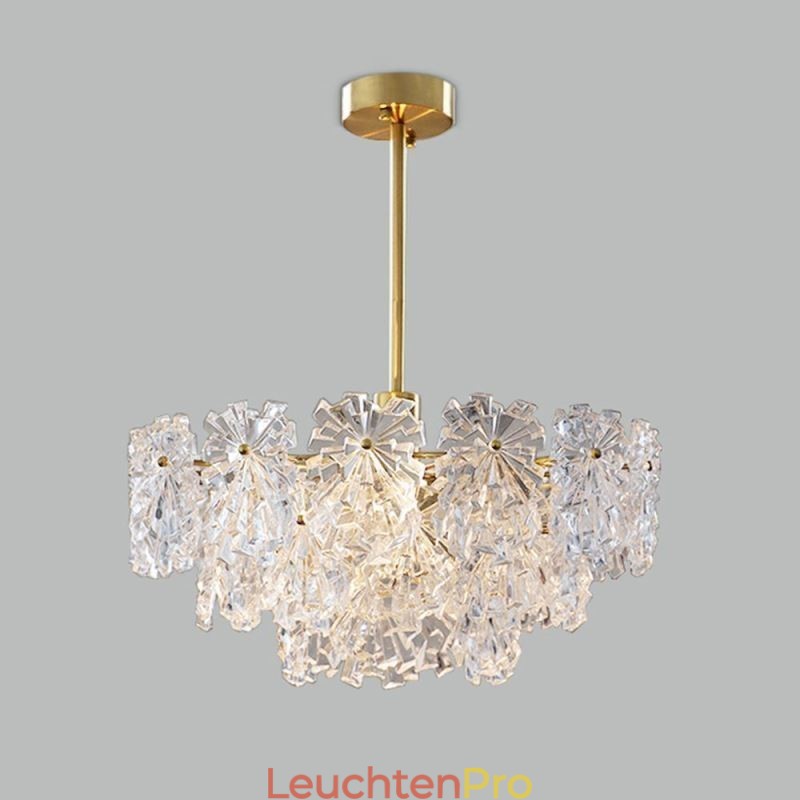 Luxus Anhänger Licht Wohnkultur Glas Kronleuchter Wohnzimmer