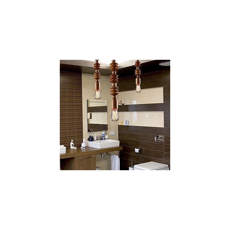 Kronleuchter Mini-Stil Traditionell Klassisch Holz Bambus